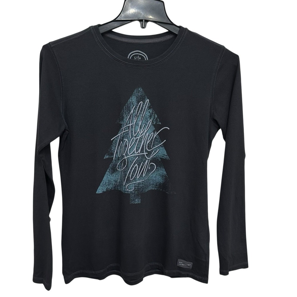 Life Is Good All Together Now Tree Long‎ Sleeve TShirt Womens Size Medium
